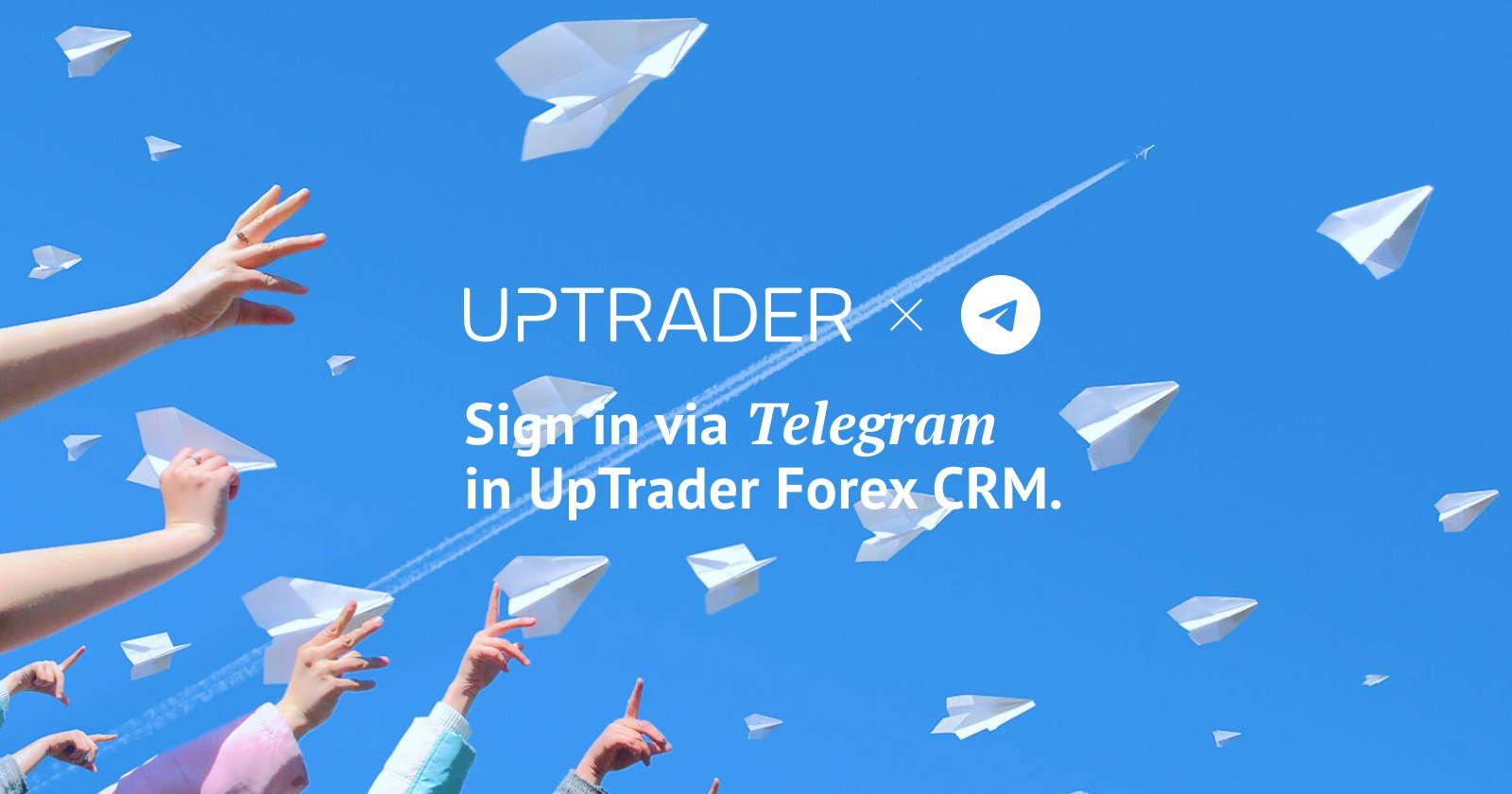 Sign in via Telegram in UpTrader Forex CRM