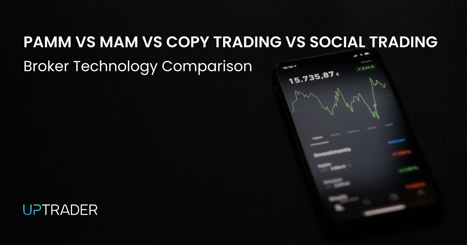 PAMM vs MAM vs Copy Trading vs Social Trading: Broker Technology Comparison