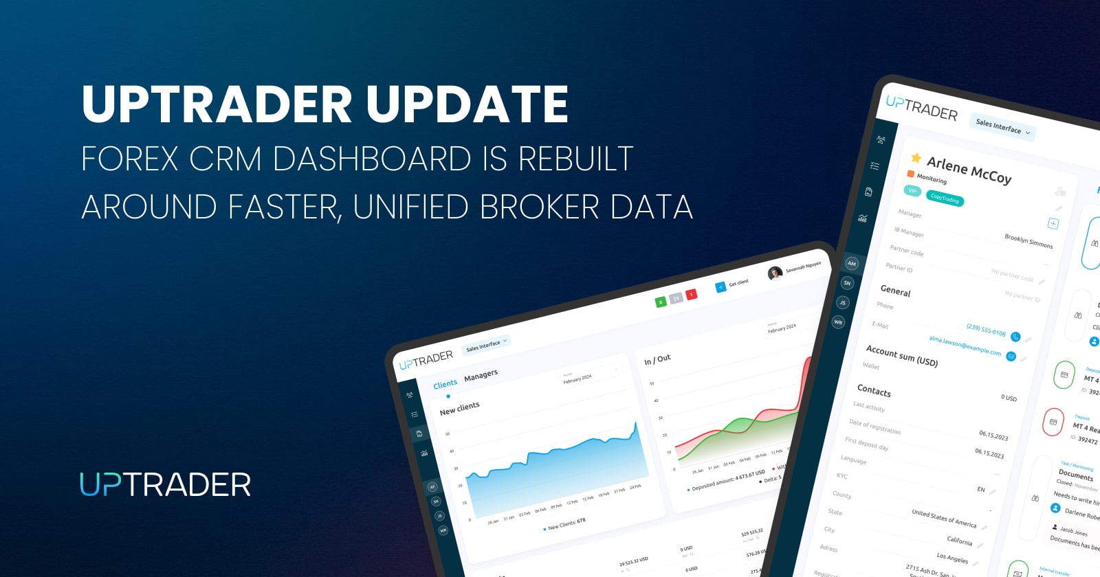 UpTrader Rebuilds Its Forex CRM Dashboard Around Faster, Unified Broker Data