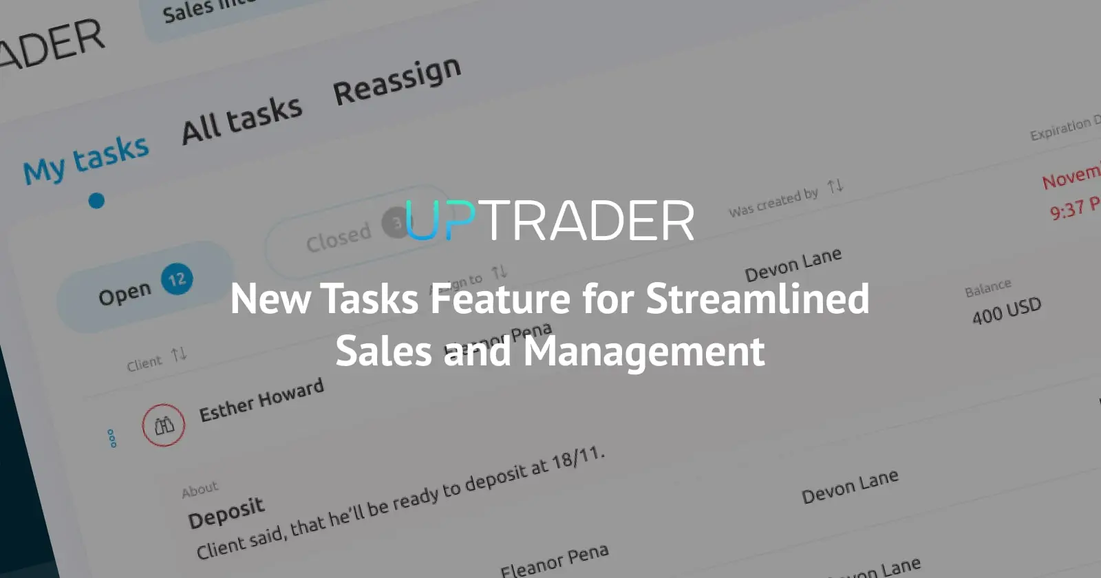 New Tasks Feature for Streamlined Sales and Management