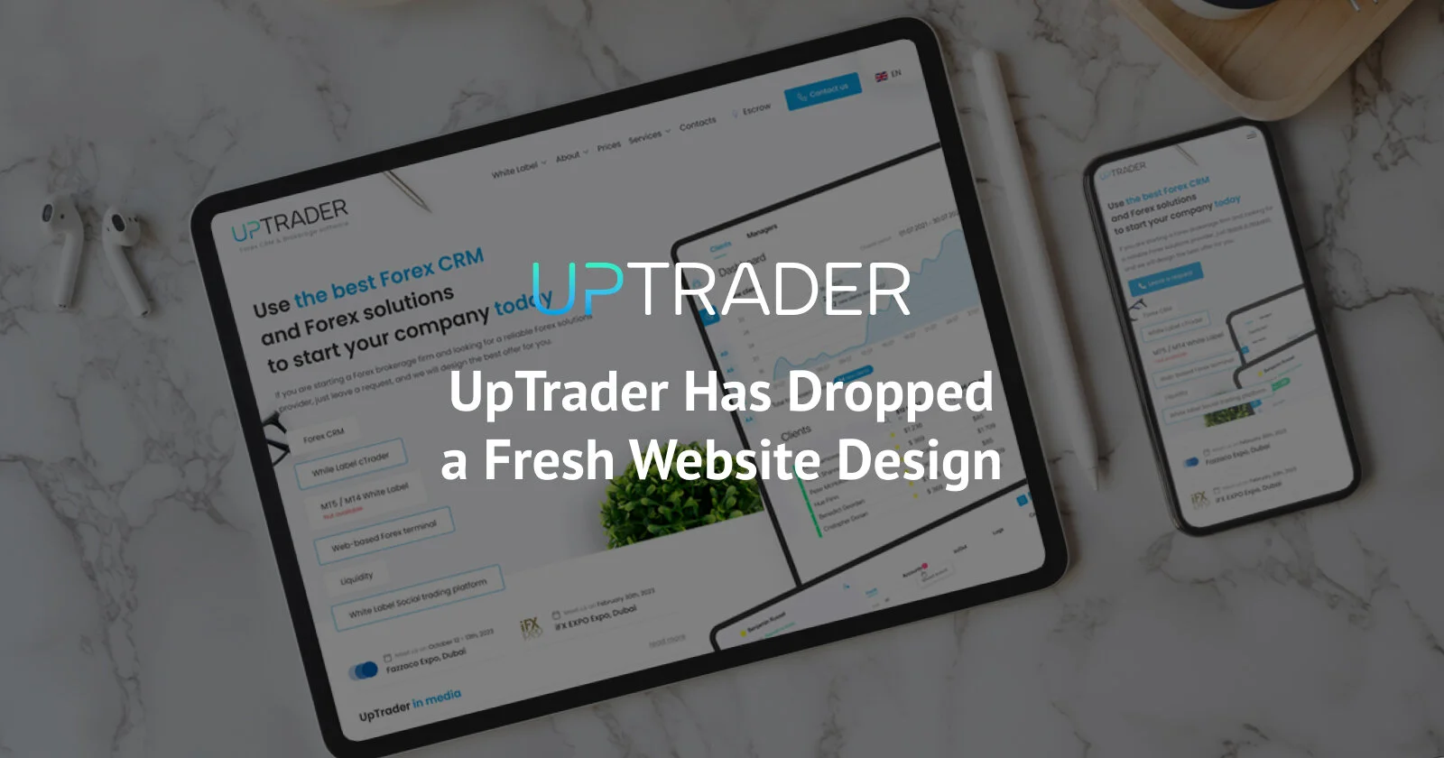 UpTrader Has Dropped a Fresh Website Design